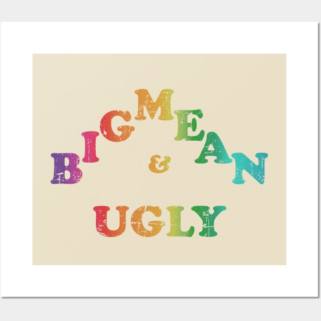 Ox Baker on the Price is Right - Big Mean and Ugly - distressed Wall Art by woodsman